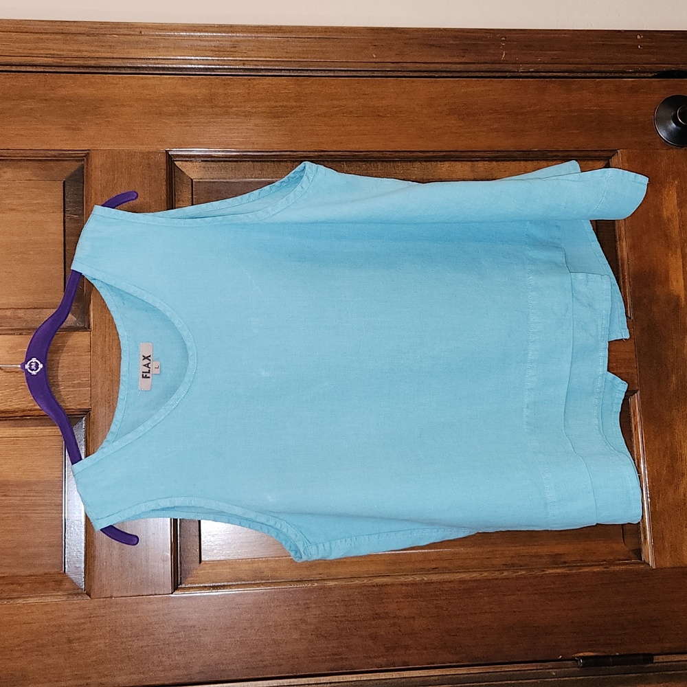 Flax sleeveless tank top